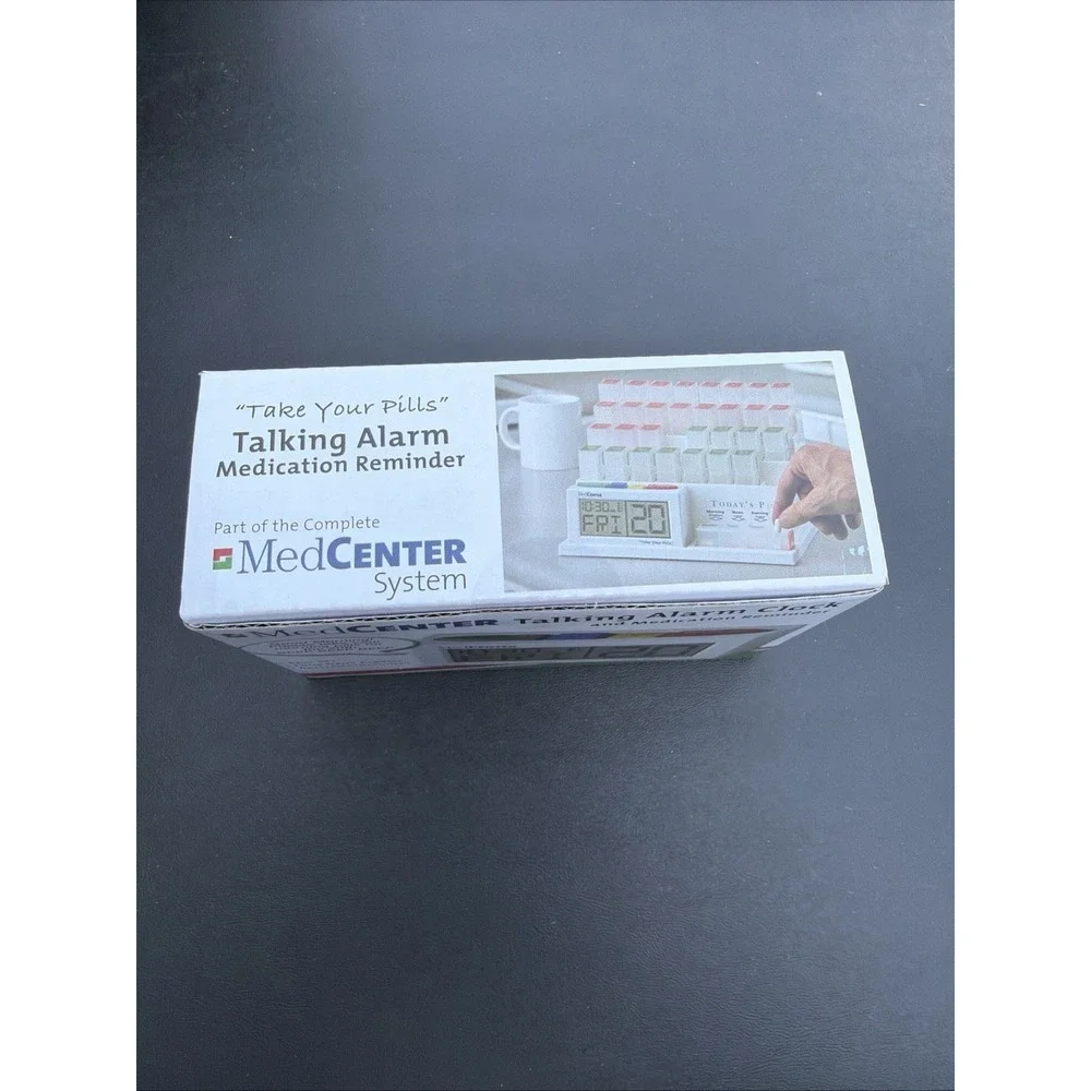 MedCenter Talking Alarm Clock and Medication Reminder New NIB